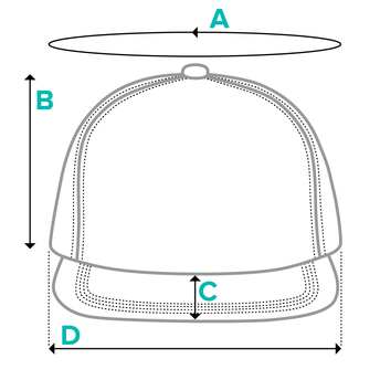 Size Image 1 for Snapback Cap