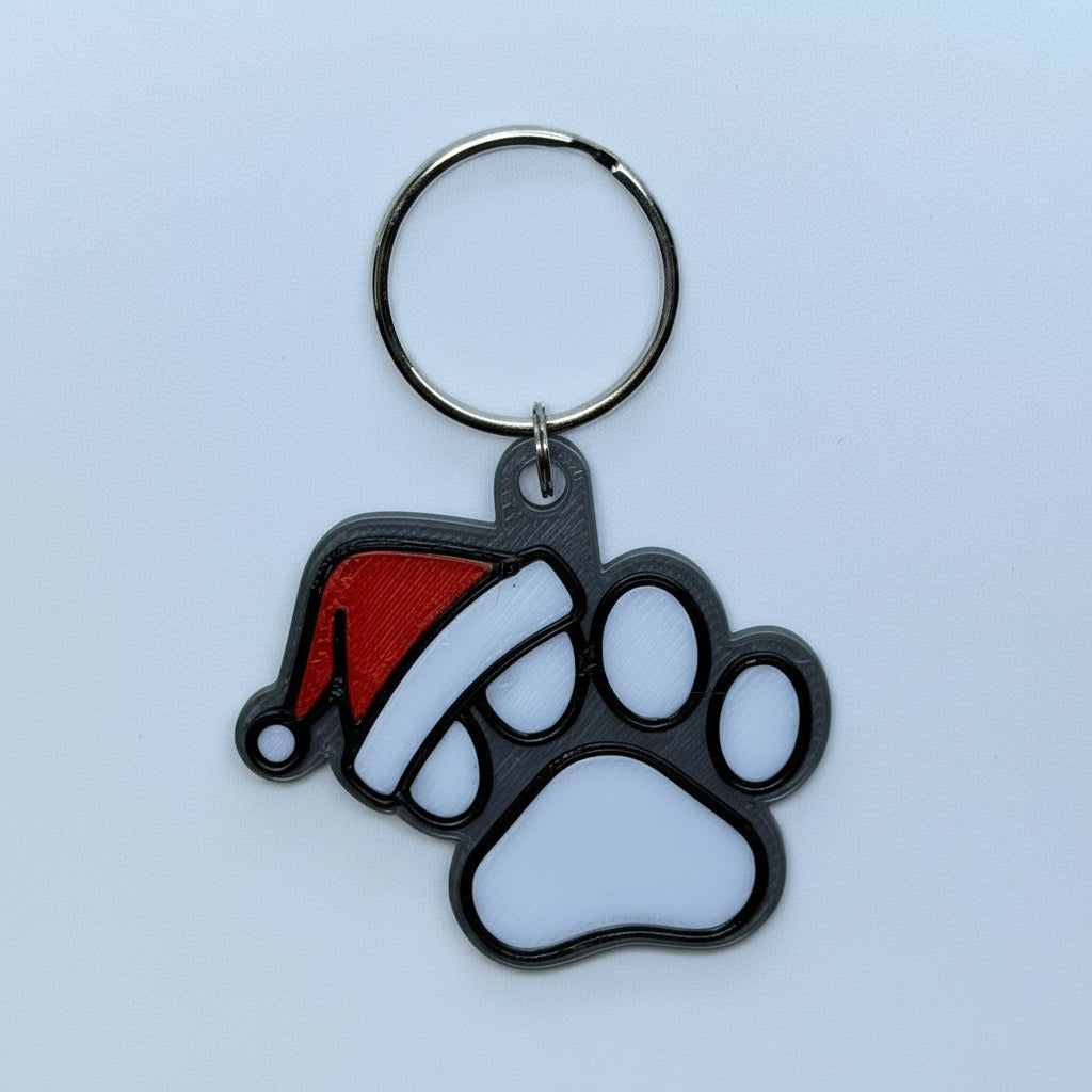 Pfote mit Mütze - Key Chain