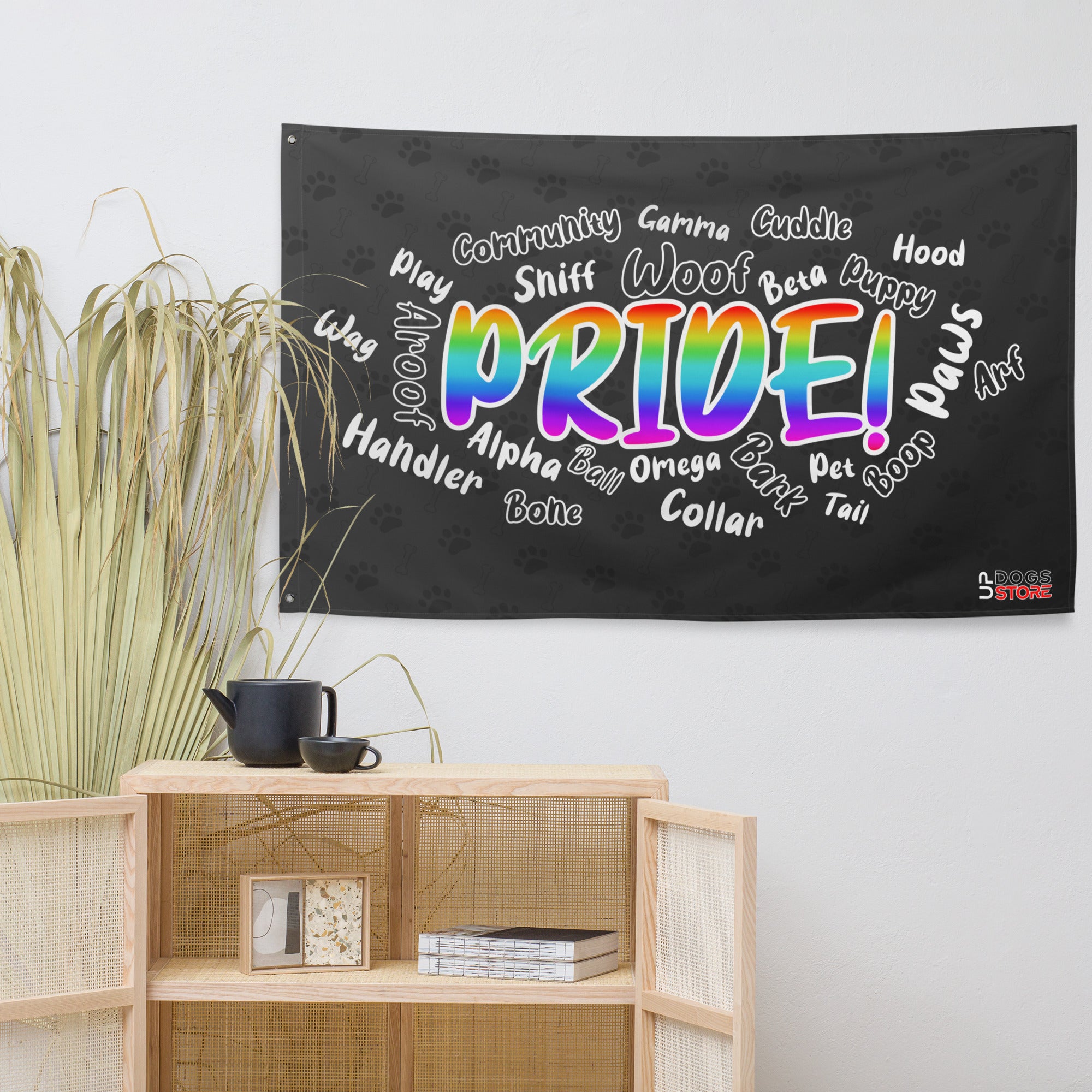 PRIDE! Woof Cloud - Flagge