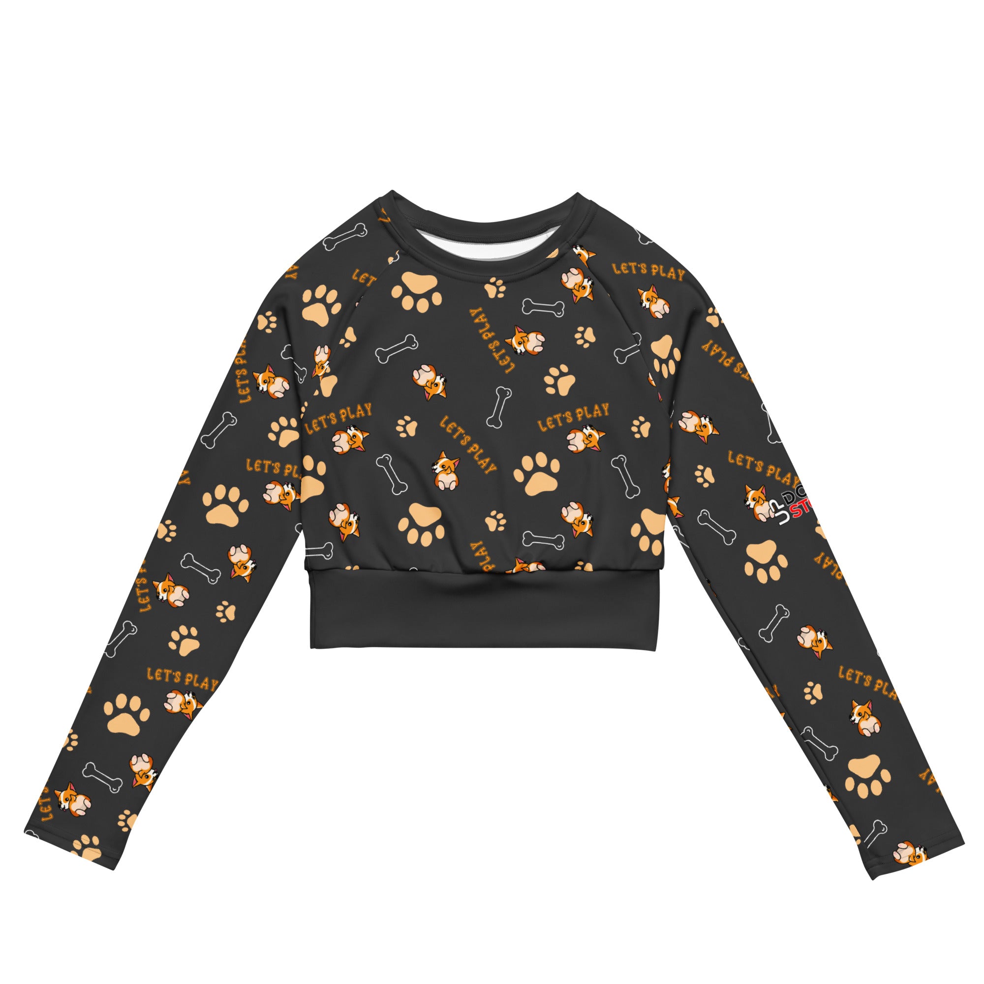 Lets Play / Long Sleeve Crop-Top