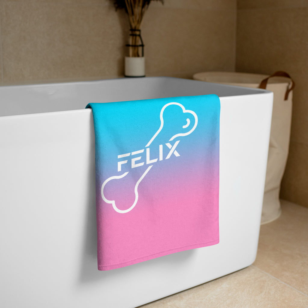 Colorful Vibes - Personal Bone / Bath Towel / Customize