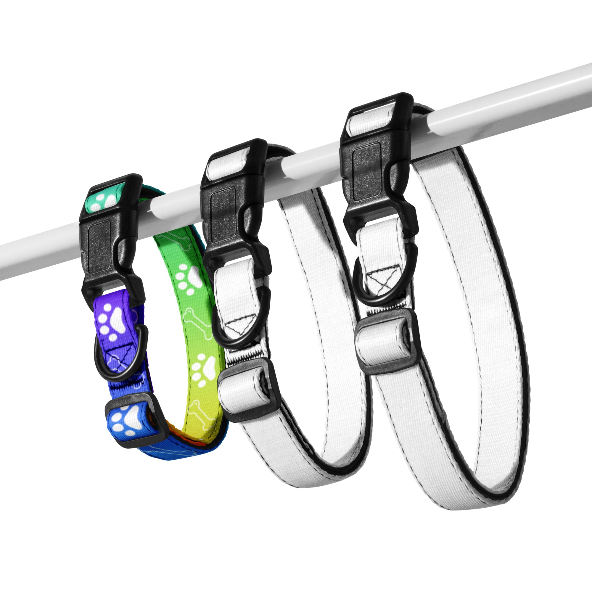 Farbenfroh / Halsband & Leine