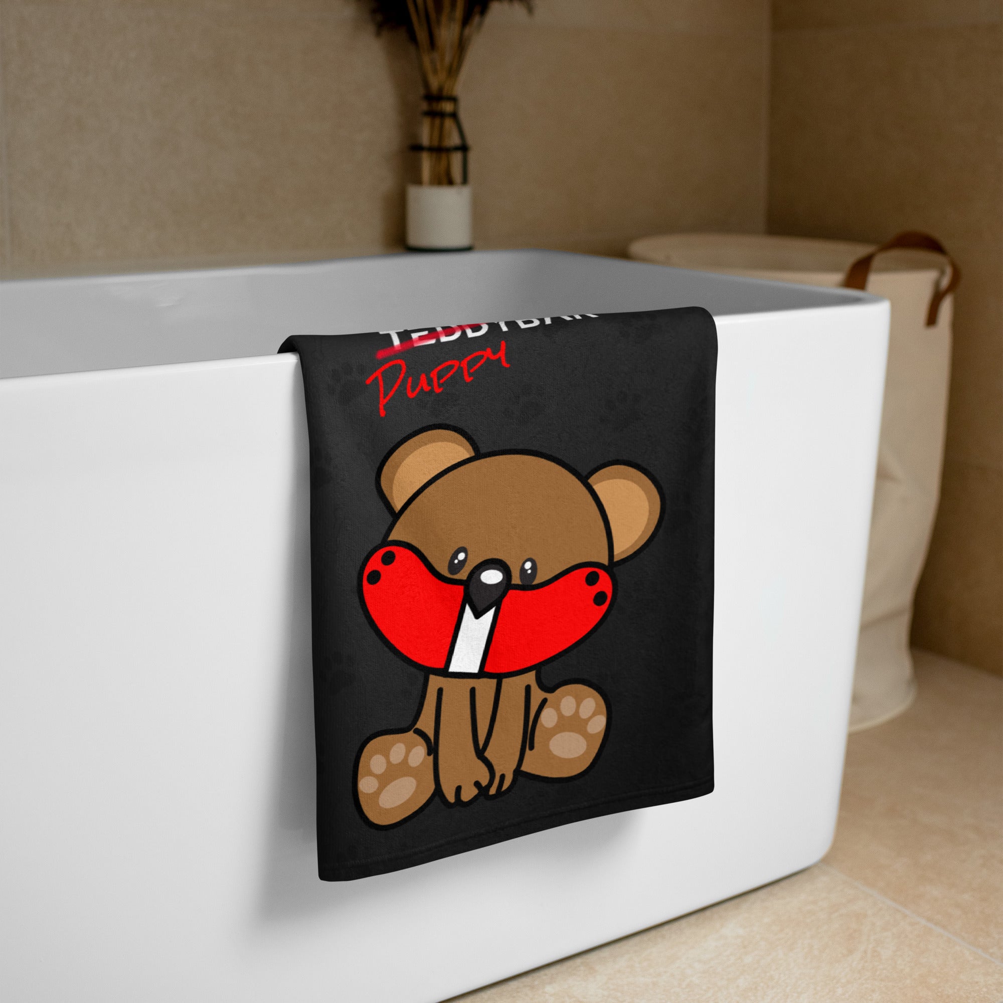 Ich bin ein PuppyBär / Bath Towel / Customize