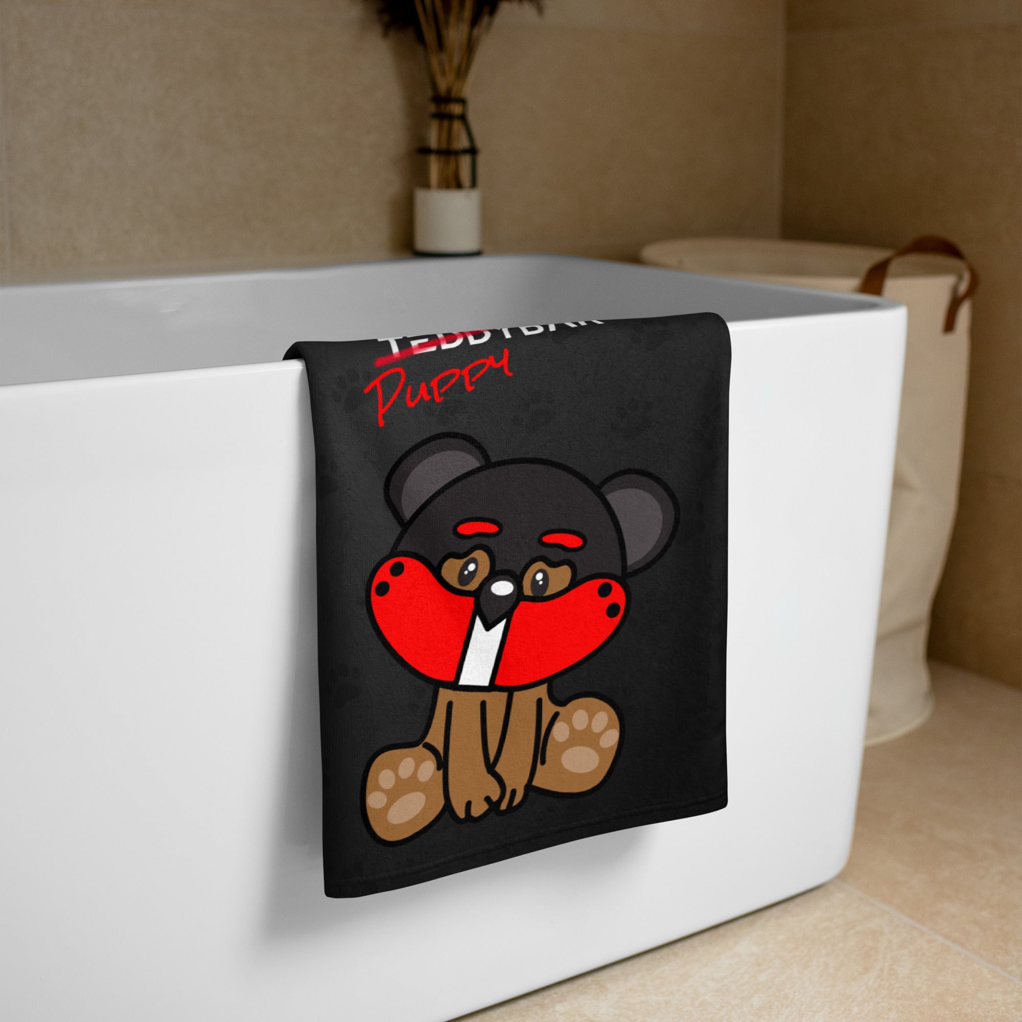 Ich bin ein PuppyBär / Bath Towel / Customize
