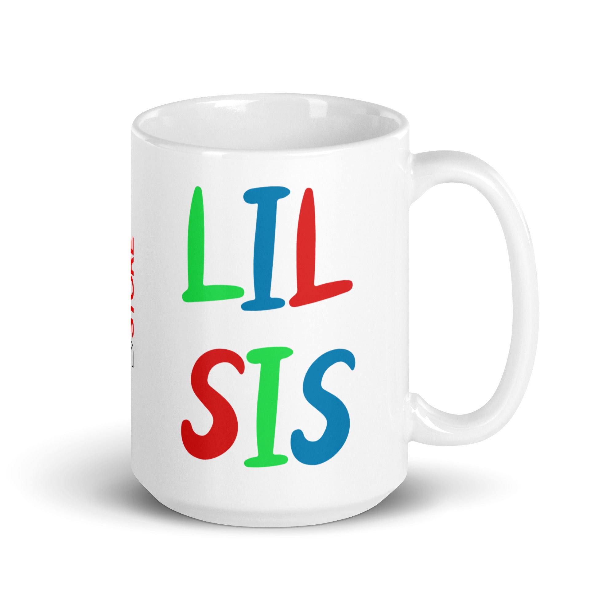 Lil Sis - Tasse - Customize – Farbe: Weiß, Größe: 15 oz